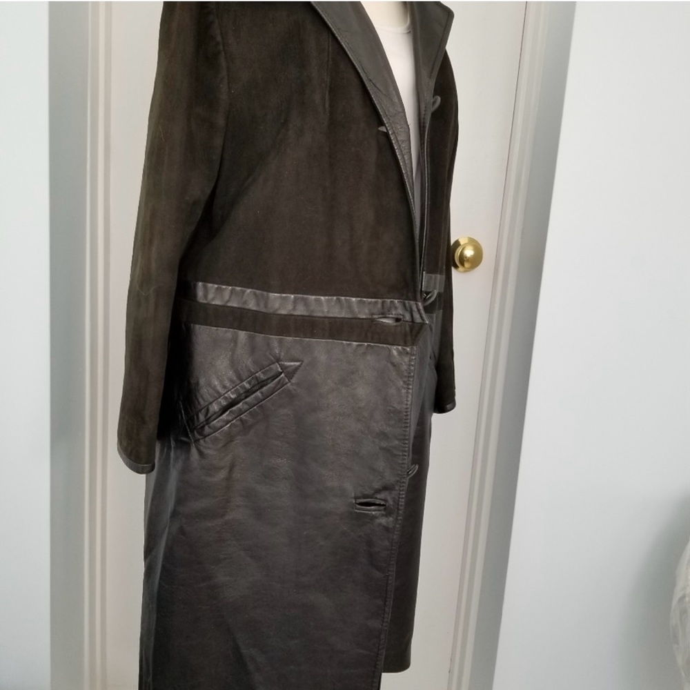 Suede and Leather Coat